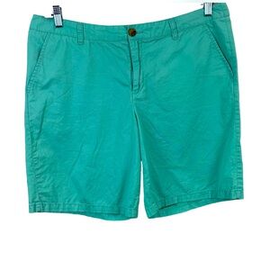 Vintage Merona Mint Green 100% Cotton Shorts Size 14 10" Rise!